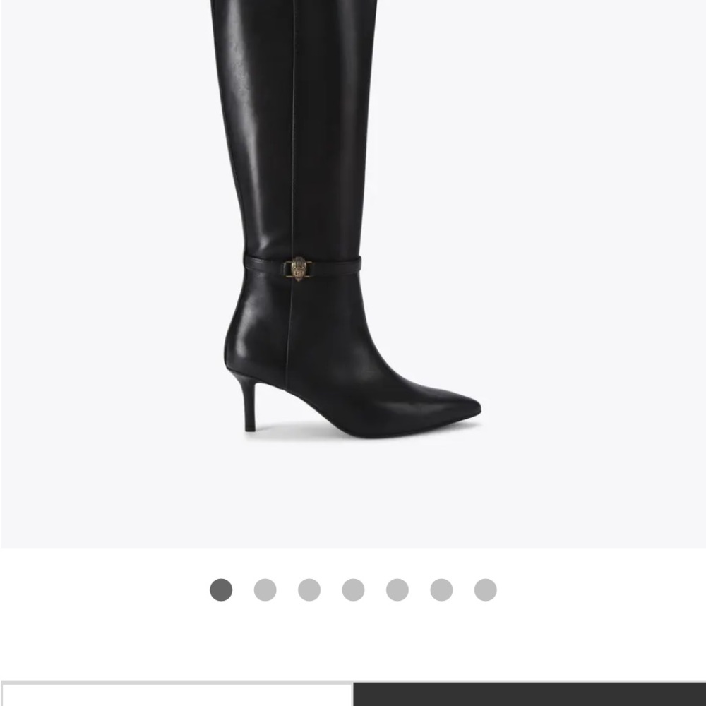 Kurt Geiger Black Over the Knee Boots Elegant Design